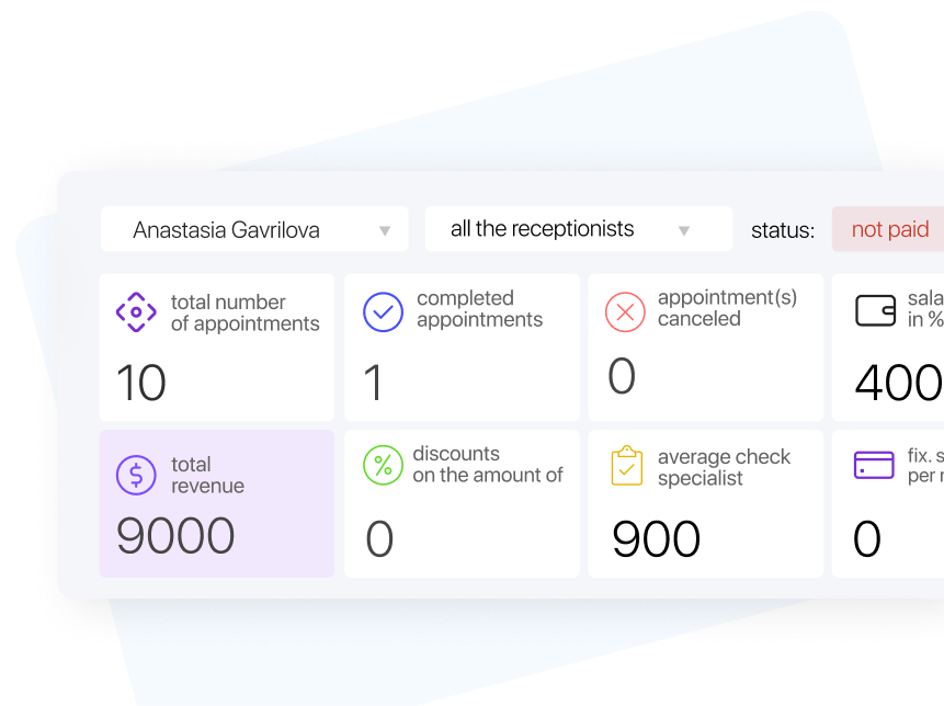 records in crm system for detistry MOCRM